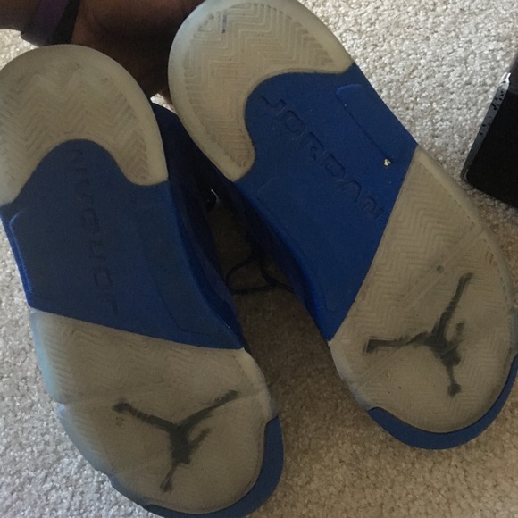 Jordan 5 Blue Suede Size 9 - Picture 5 of 6